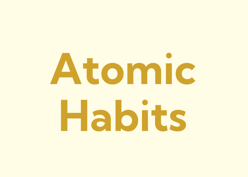 Book cover to Atomic Habits.