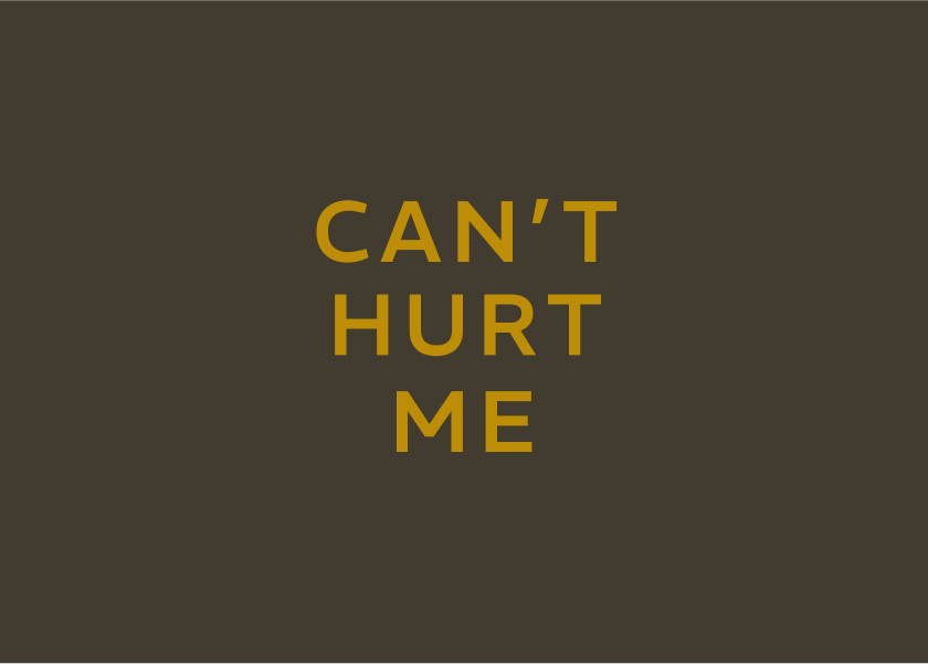 Book cover of "Can't Hurt Me" by David Goggins.