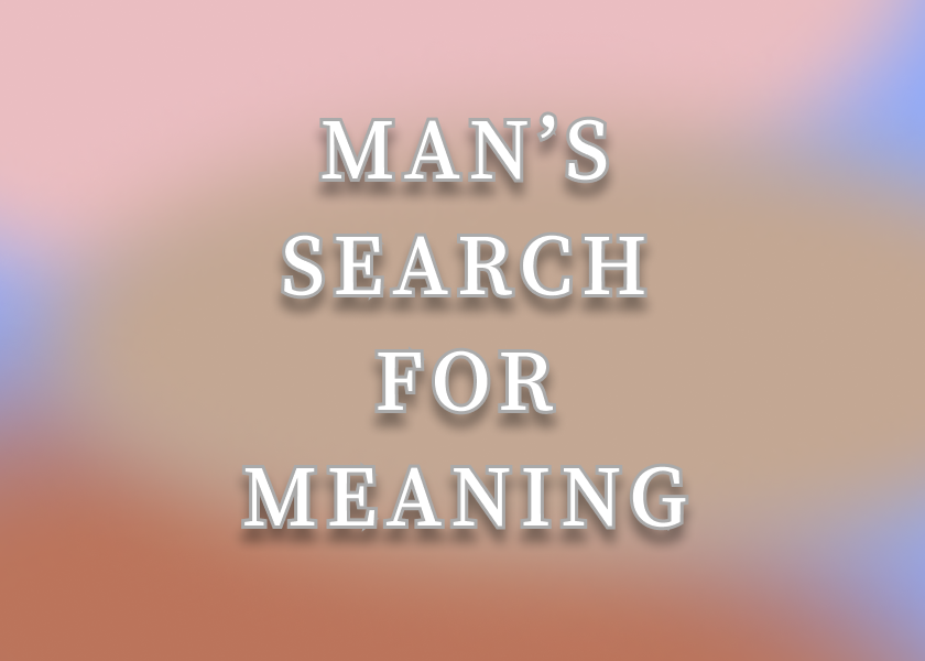 Bookcover for Man's Search for Meaning by Viktor Frankl.