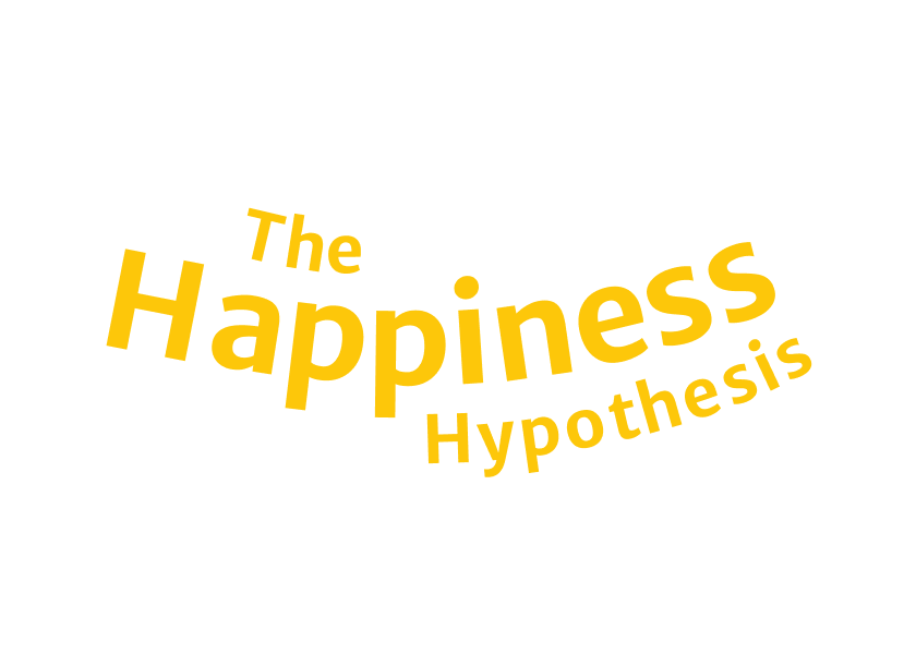 Book cover to the book The Happiness Hypothesis.